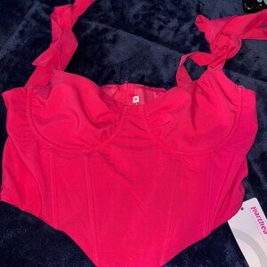 Pink Bustier Top
